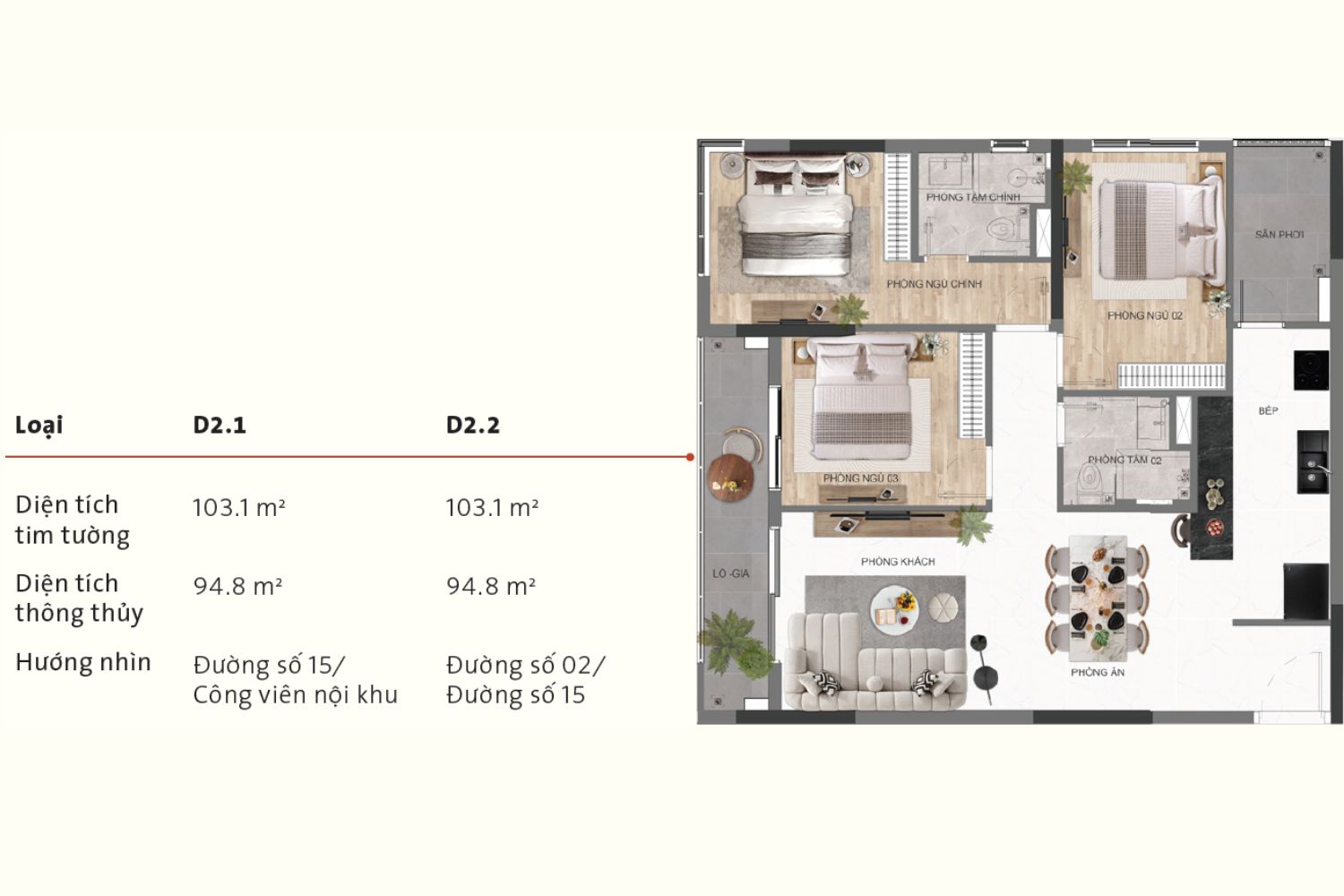 Hình chi tiết 3PN- 2